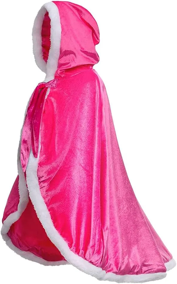GOLDSTITCH Princess Hooded Cape Cloaks Costume Long Cape Cloak Costumes for Halloween Cosplay Party Dress