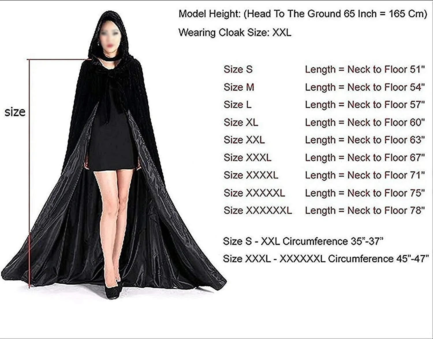 Halloween Costumes Hooded Cloak Velvet Cloak Black Cape Unisex Cosplay Capes