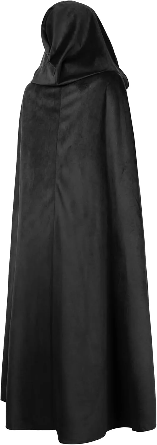 Halloween Medieval Costume Renaissance Cloak with Hood Medieval Cloak with Hood Long Adult Men And Women