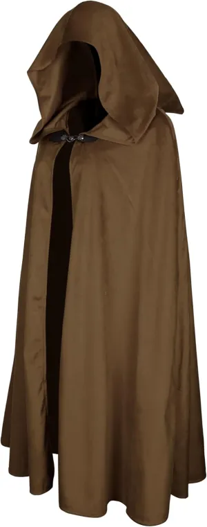 HOMELEX Elven Pointed Hem Hooded Cloak Adult Renaissance Medieval Costume Halloween Cape