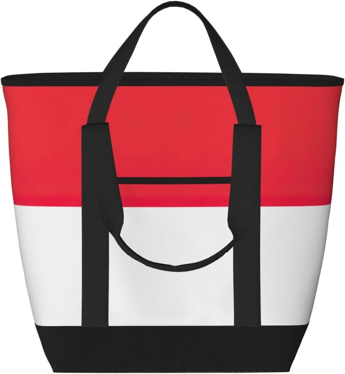 Indonesian flag Women's tote bags and reusable women's beach bags are suitable for travel insulation and cooling bags.