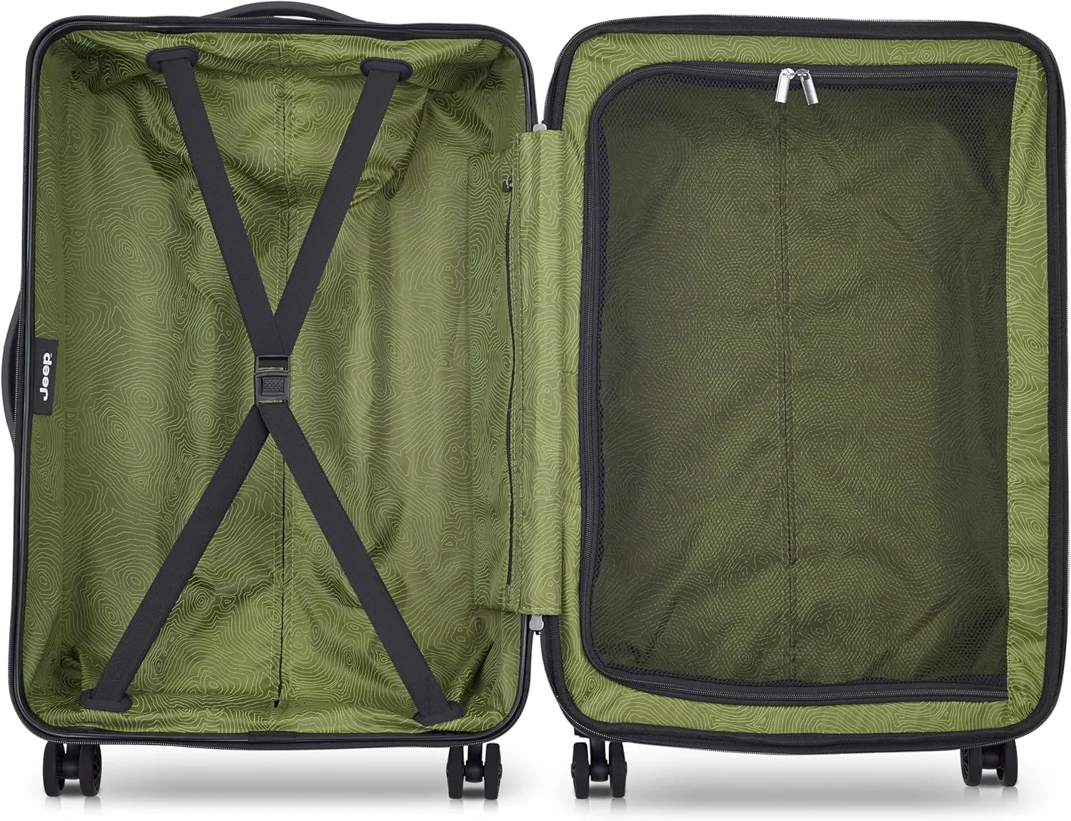 Jeep JH004C Hardside Expandable Luggage with Spinner Wheels