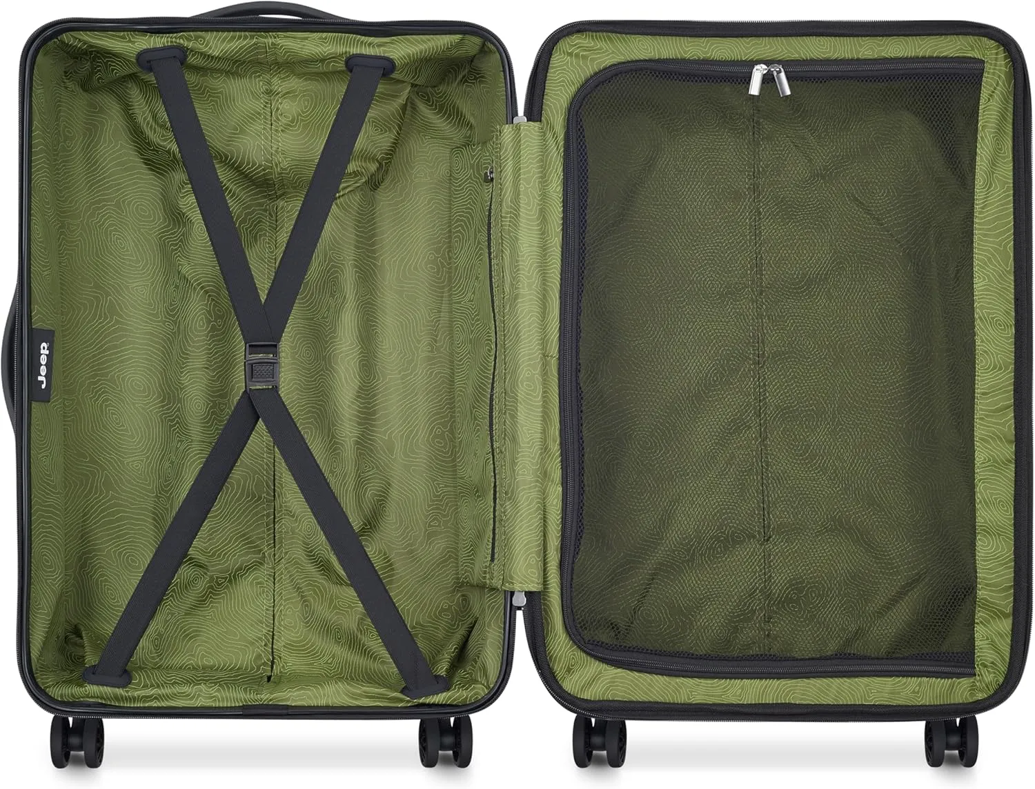 Jeep JH004C Hardside Expandable Luggage with Spinner Wheels