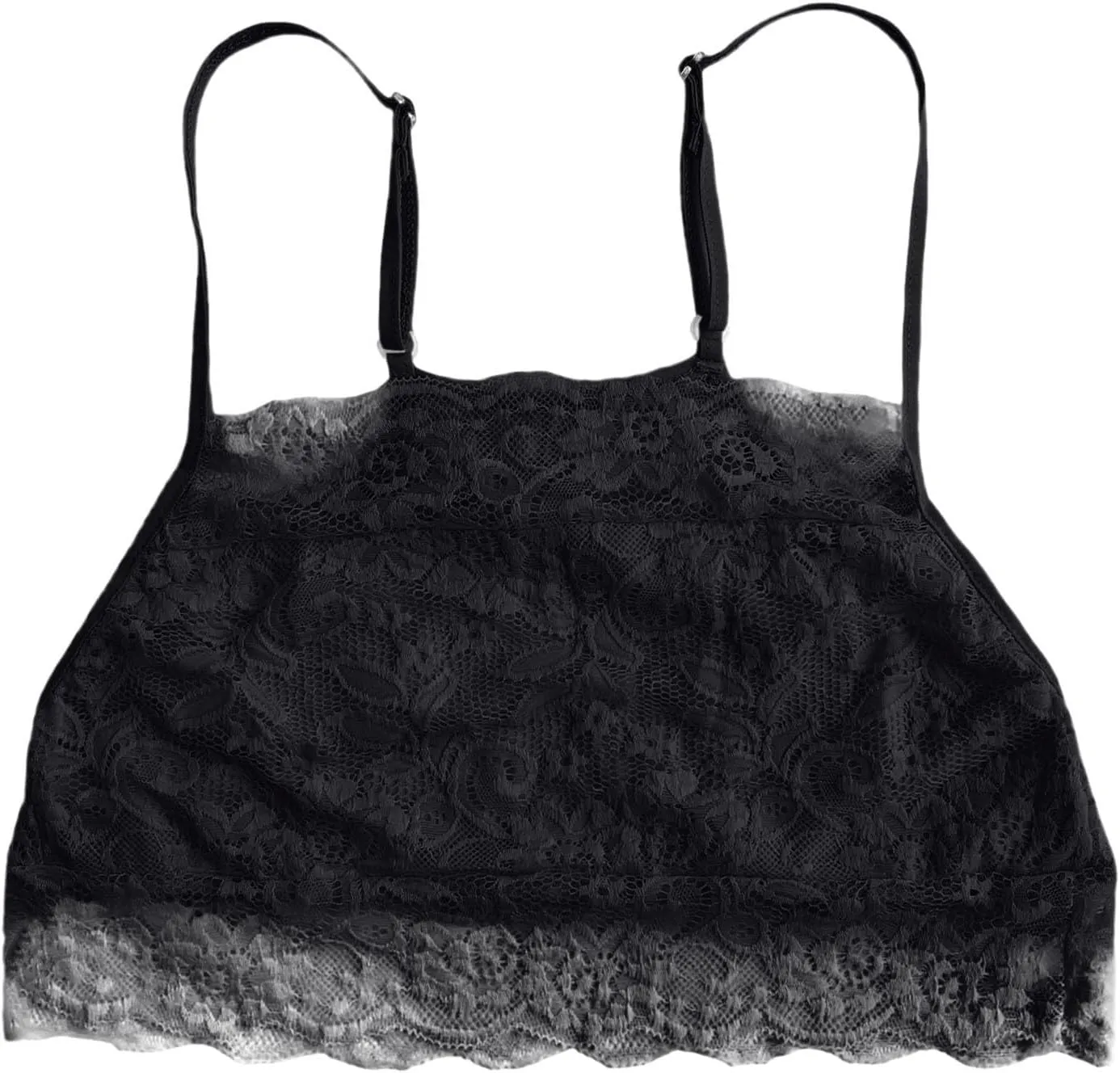 Lace High Neck Womens Tank Tops Solid Color Sheer Adjustable Spaghetti Strap Crop Tops 2025 Summer Camisole Shirt