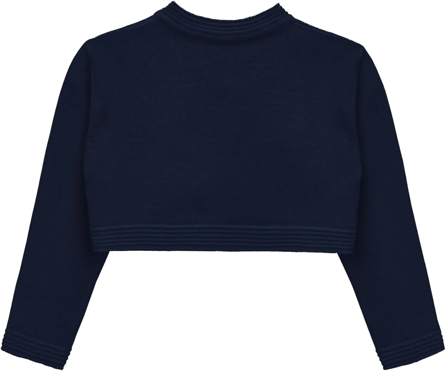 Lilax Baby Girls' Knit Long Sleeve Sweater, Bowknot Closure Bolero Cardigan