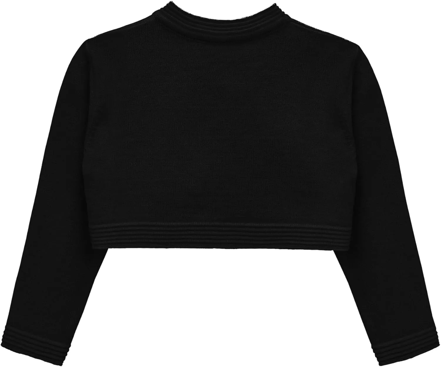 Lilax Baby Girls' Knit Long Sleeve Sweater, Bowknot Closure Bolero Cardigan