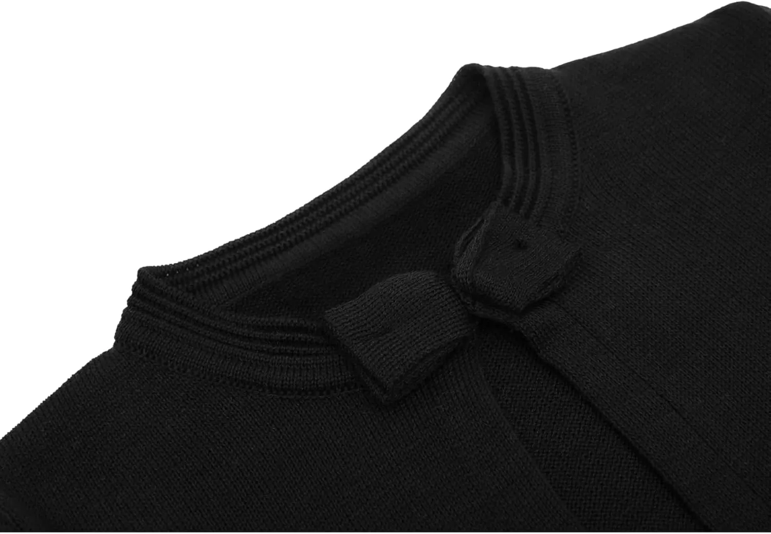 Lilax Baby Girls' Knit Long Sleeve Sweater, Bowknot Closure Bolero Cardigan