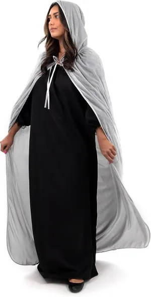 Little Adventures Adult Velvet Hooded Cloak Cape - Machine Washable Durable Cosplay Party Costume