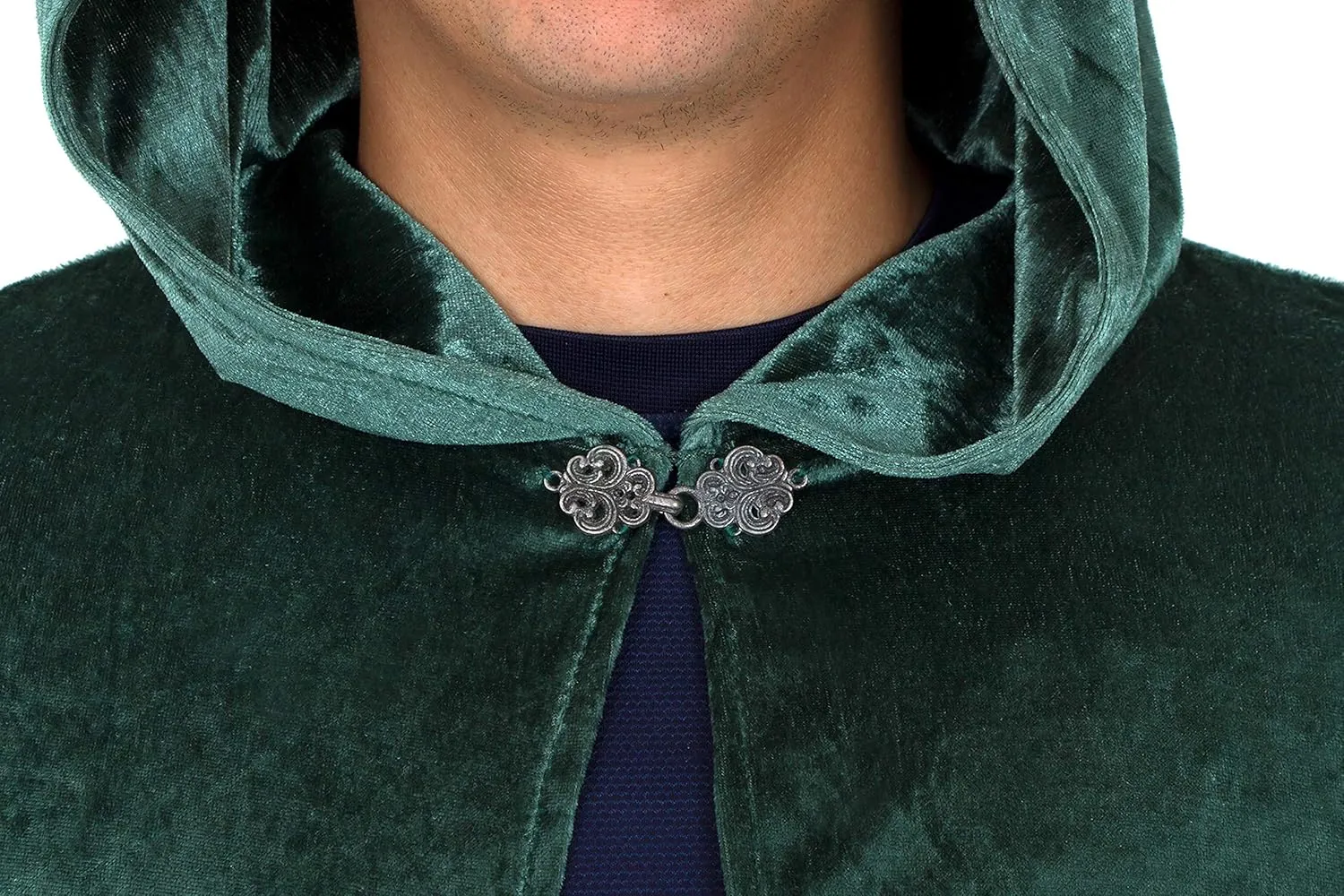 Little Adventures Deluxe Velvet Adult Cloak Cape with Lined Hood - Machine Washable Durable Cosplay Party Costume