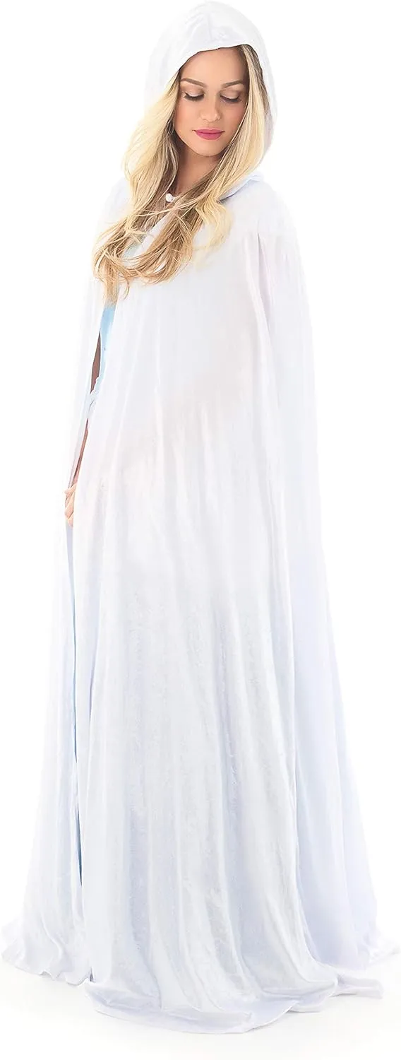Little Adventures Deluxe Velvet Adult Cloak Cape with Lined Hood - Machine Washable Durable Cosplay Party Costume