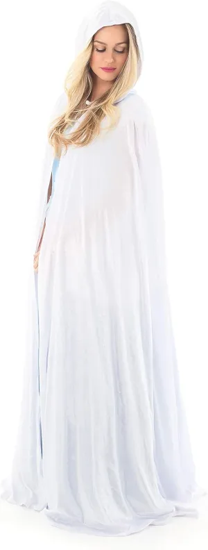 Little Adventures Deluxe Velvet Adult Cloak Cape with Lined Hood - Machine Washable Durable Cosplay Party Costume