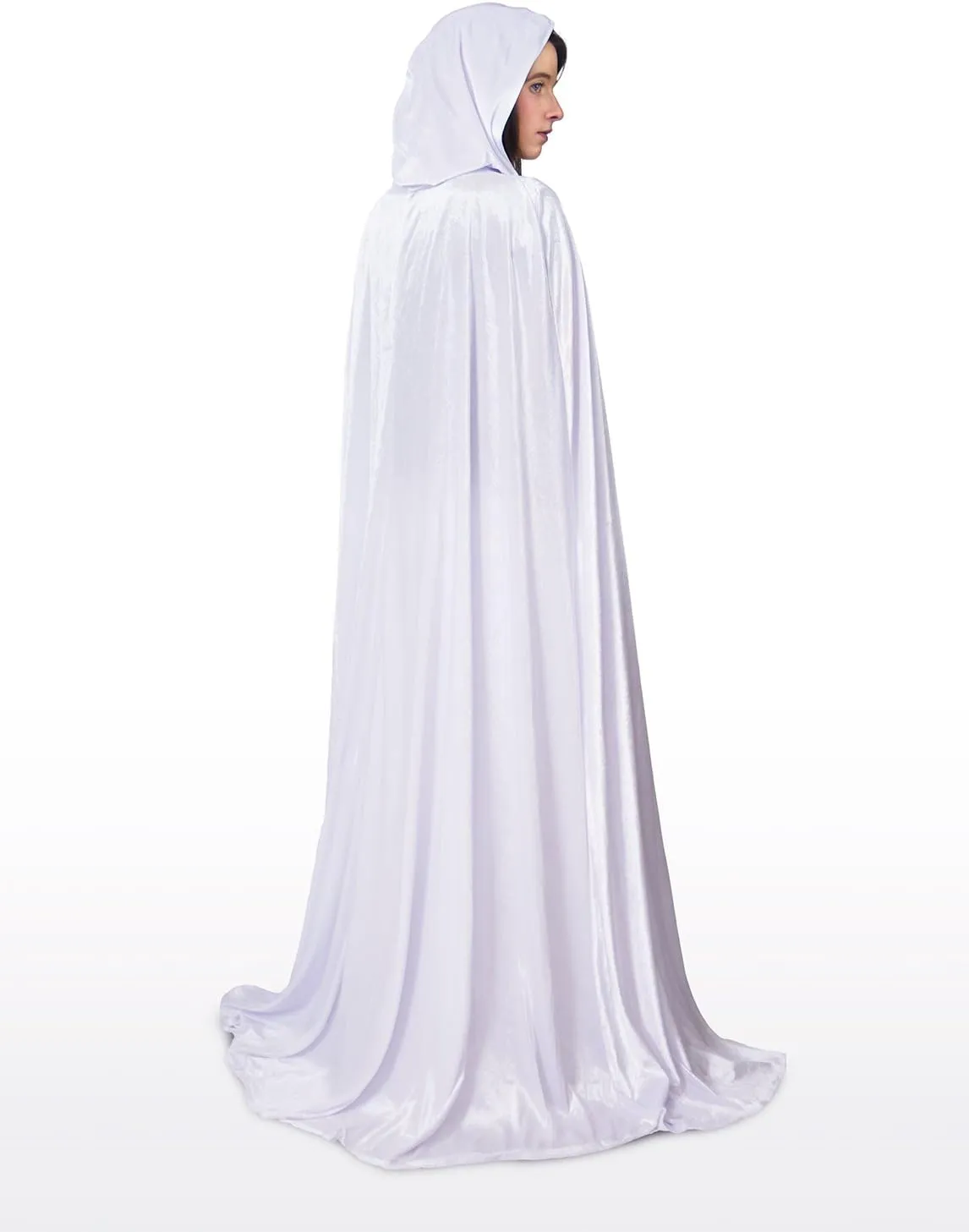 Little Adventures Deluxe Velvet Adult Cloak Cape with Lined Hood - Machine Washable Durable Cosplay Party Costume