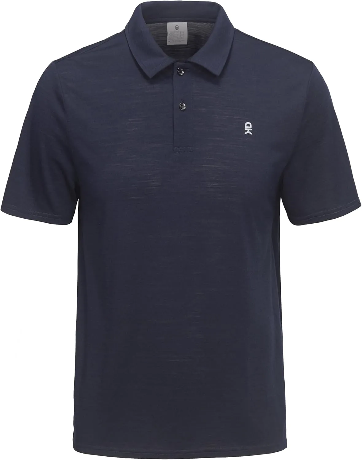 Little Donkey Andy Mens Wool Polo Shirts Moisture Wicking, Quick-Dry Performance Short Sleeve Golf Shirts for Men