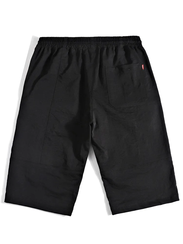 Loose Breathable Drawstring Calf-Length Shorts for Men - SF1351