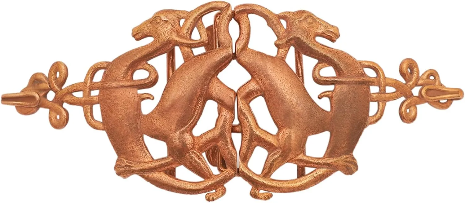 Lord of Battles Viking Cloak Clasp Bronze Cloak Pin Celtic Brooch Pin for Cloak Scarf, Shawl Handmade Lost-Wax Cast Bronze