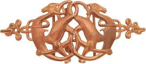 Lord of Battles Viking Cloak Clasp Bronze Cloak Pin Celtic Brooch Pin for Cloak Scarf, Shawl Handmade Lost-Wax Cast Bronze