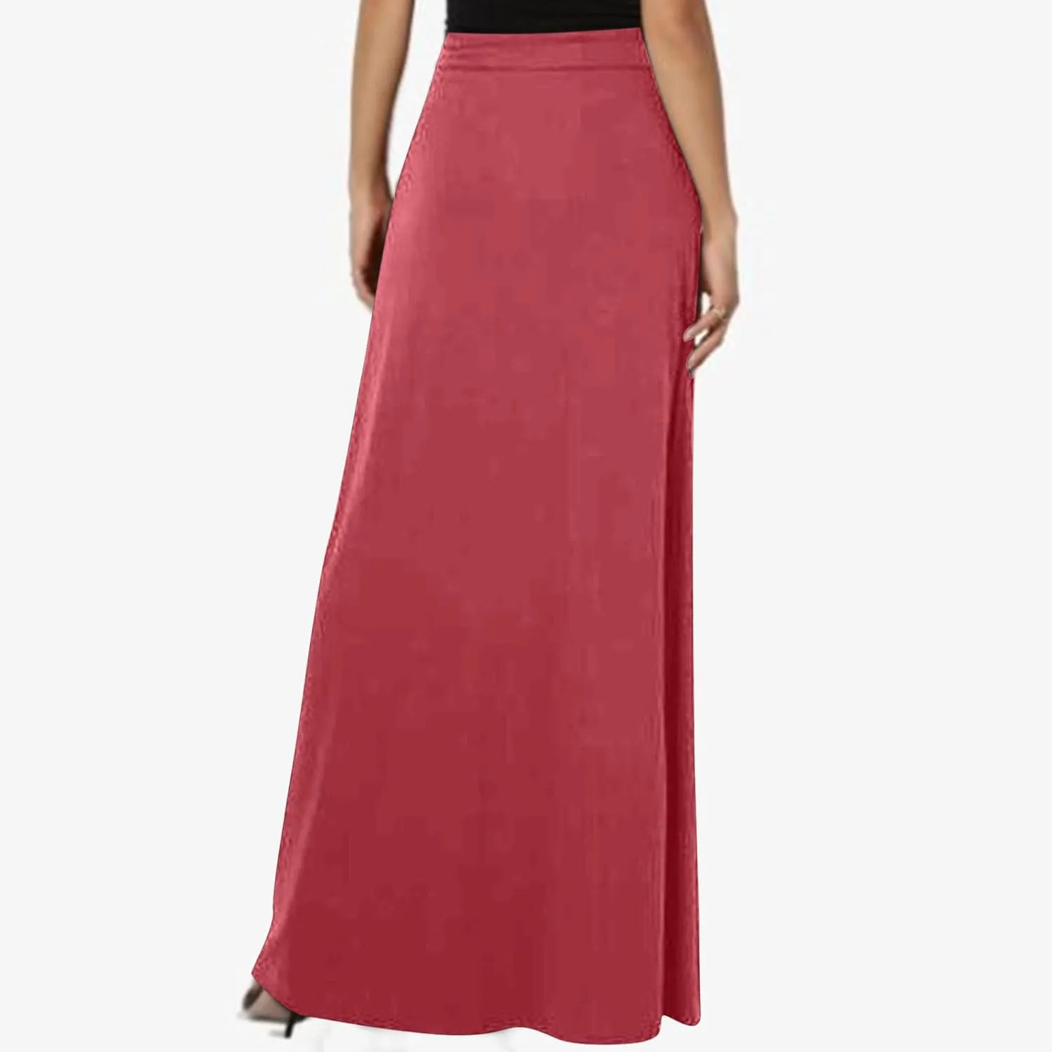 Maxi Skirt for Women 2025 Summer High Waisted Long Flare A-Line Skirt Maxi Dress Casual Long Skirt Ankle Length Skirt