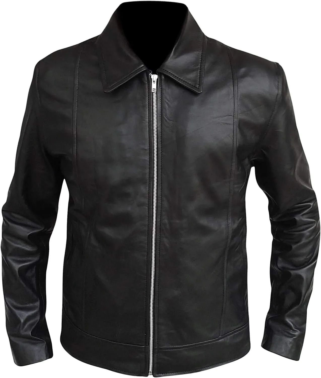 Mens Cafe Racer Lambskin Leather Jackets - Vintage Fashion Leather Jacket for Men