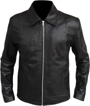 Mens Cafe Racer Lambskin Leather Jackets - Vintage Fashion Leather Jacket for Men