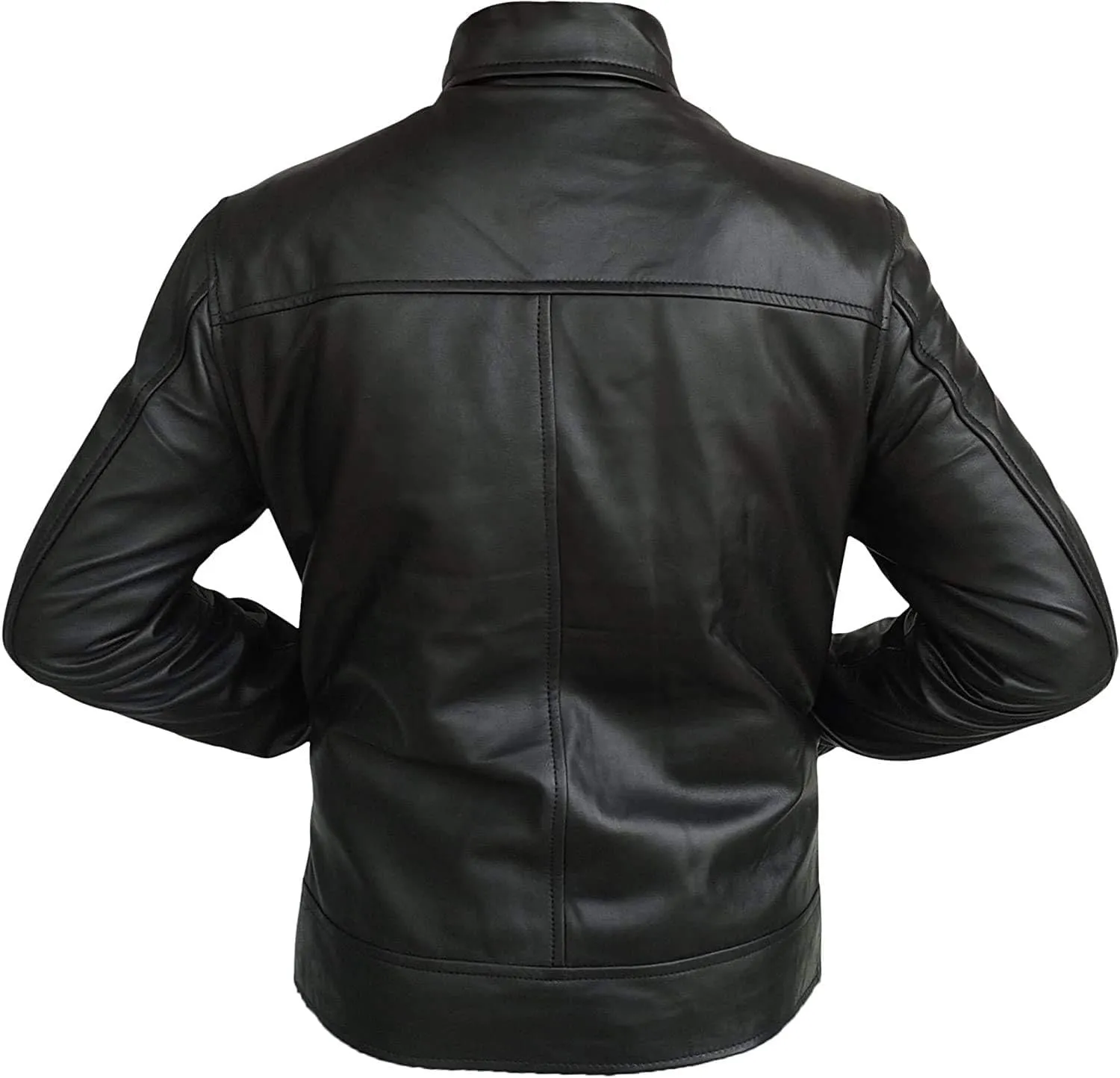 Mens Cafe Racer Lambskin Leather Jackets - Vintage Fashion Leather Jacket for Men