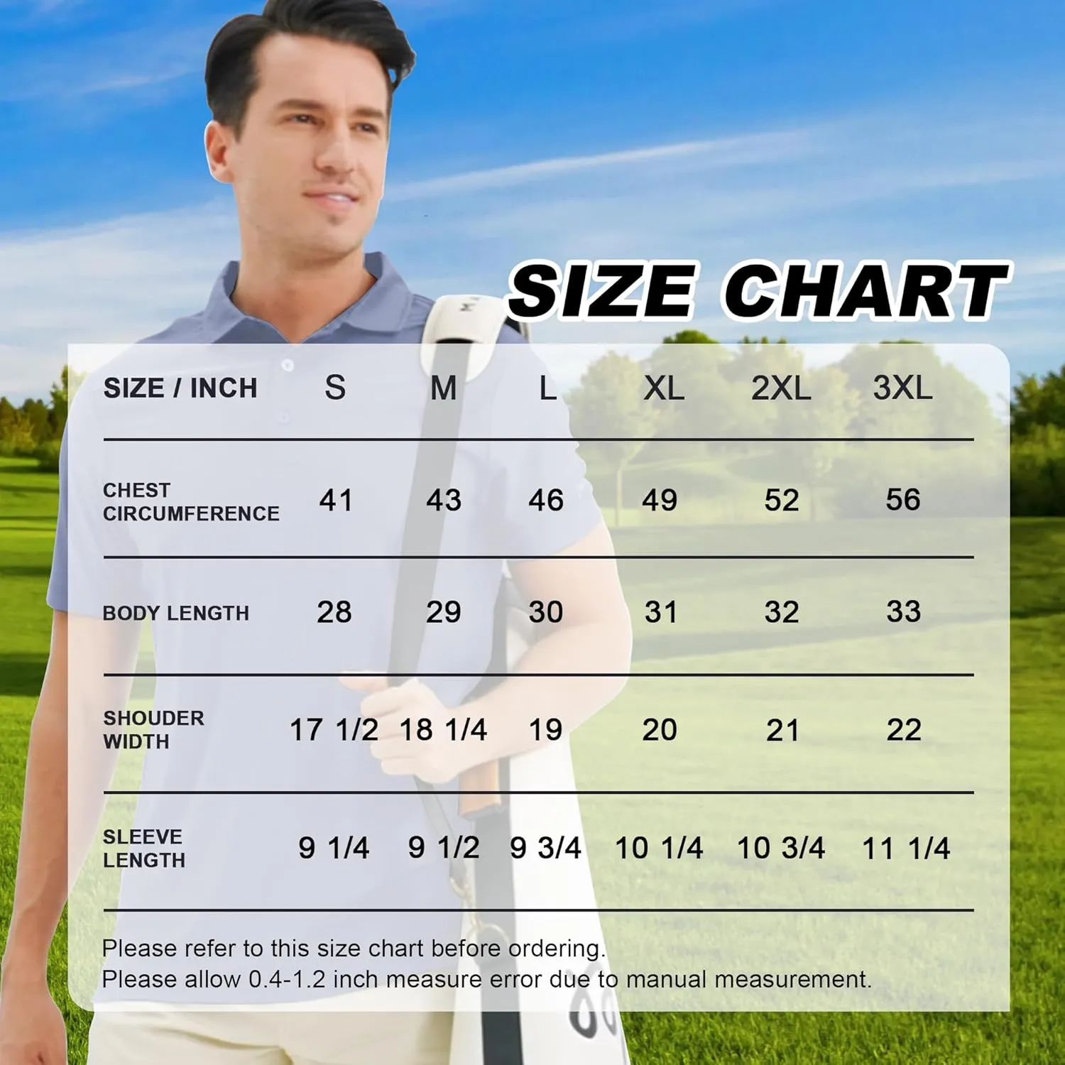 Mens Golf Polo Shirt Moisture Wicking Dry Fit Performance Sport Pin Striped Short Sleeve Golf Shirts for Men