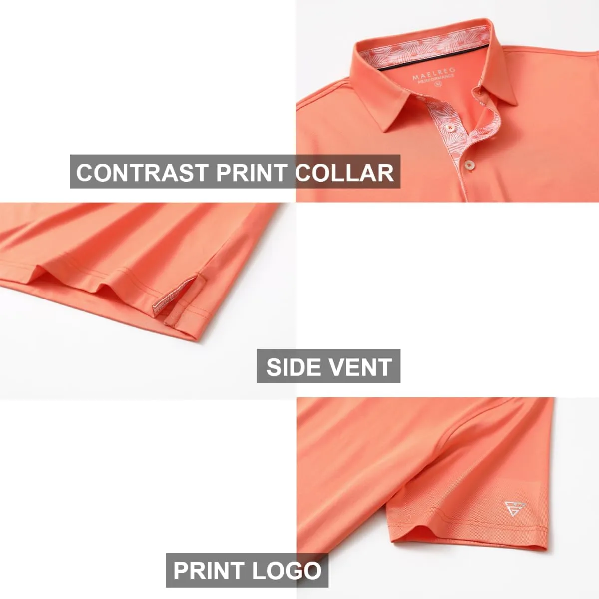 Mens Polo Shirts Short and Long Sleeve Casual Solid Stylish Dry Fit Performance Designed Collared Golf Polo Shirts for Men