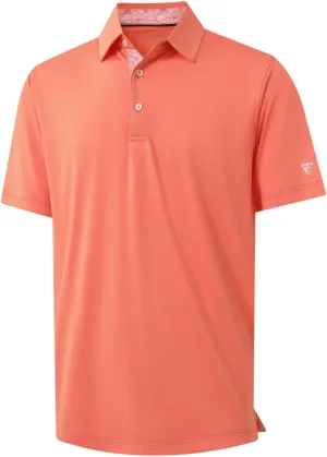 Mens Polo Shirts Short and Long Sleeve Casual Solid Stylish Dry Fit Performance Designed Collared Golf Polo Shirts for Men