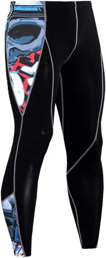 Men's Running Long Sleeve Compression Shirts and Pants Sets Gym Workout Quick Dry Tight Shirts Sportswear Suits