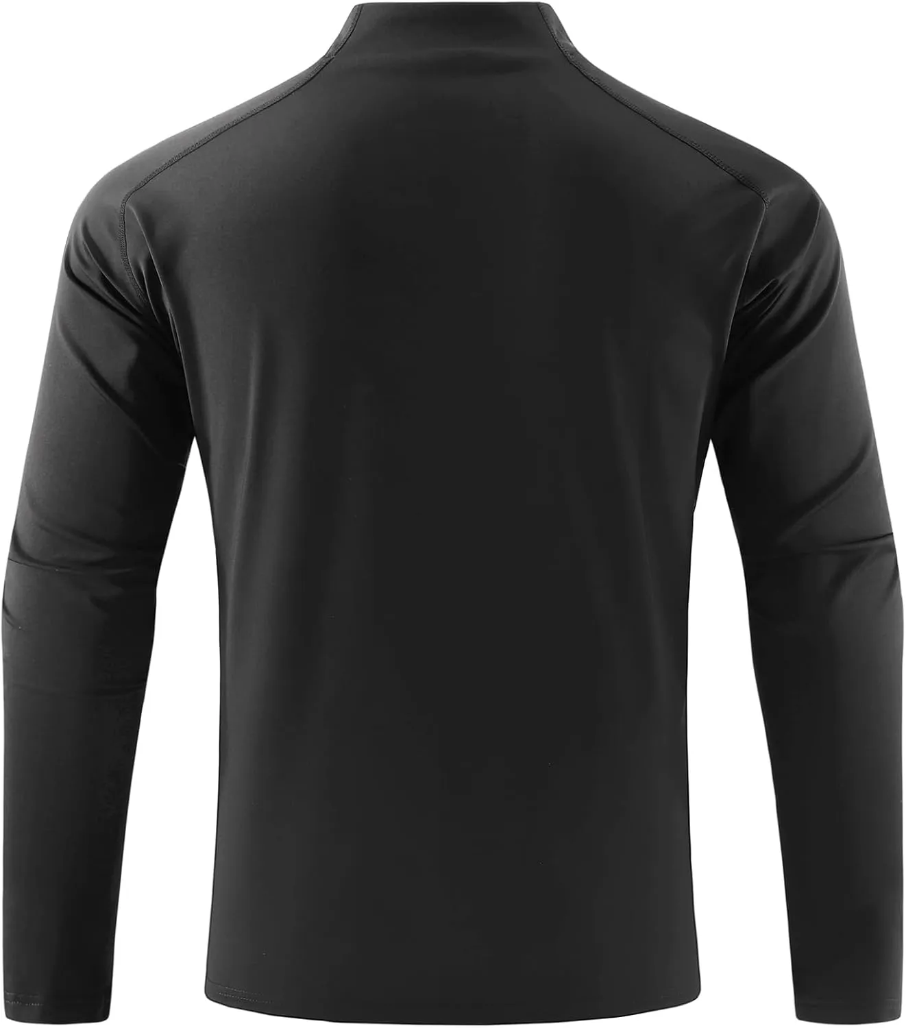 Mens Running Shirts Skinny Moisture Wicking Quarter Zip Pullover Workout Outdoor Sports Golf Pickleball Shirts for Men