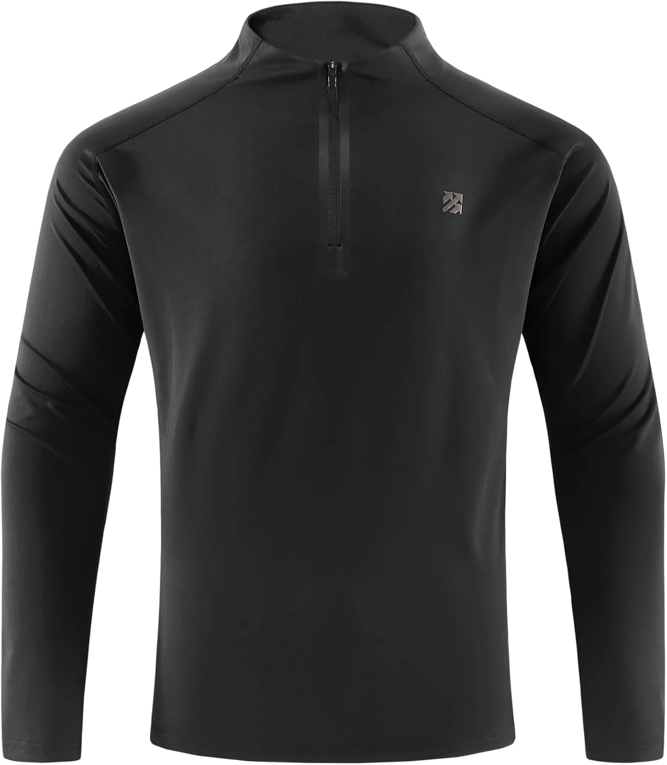 Mens Running Shirts Skinny Moisture Wicking Quarter Zip Pullover Workout Outdoor Sports Golf Pickleball Shirts for Men