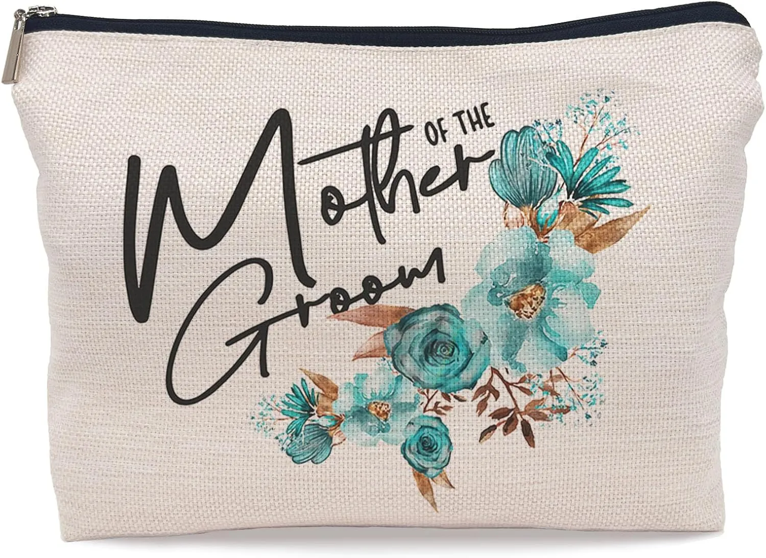 Mother of the Groom Makeup Bag Cosmetic Bags for Women, Mother of the Groom Gifts from Bride Groom Son, Gift for Mother of the Groom on Wedding Day, Small Makeup Cosmetic Bag for Purse