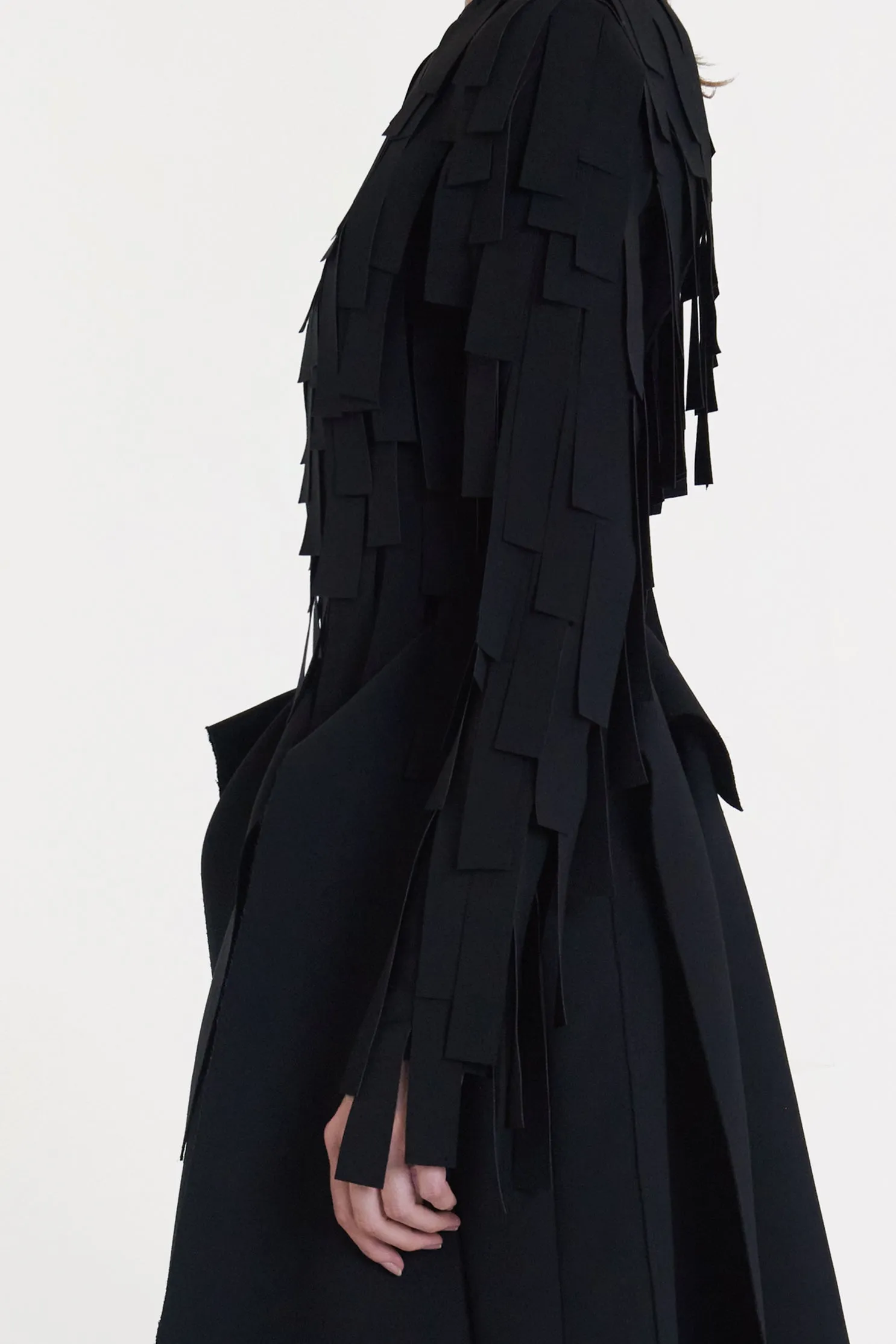 Multi Rectangle Longsleeve Top Black