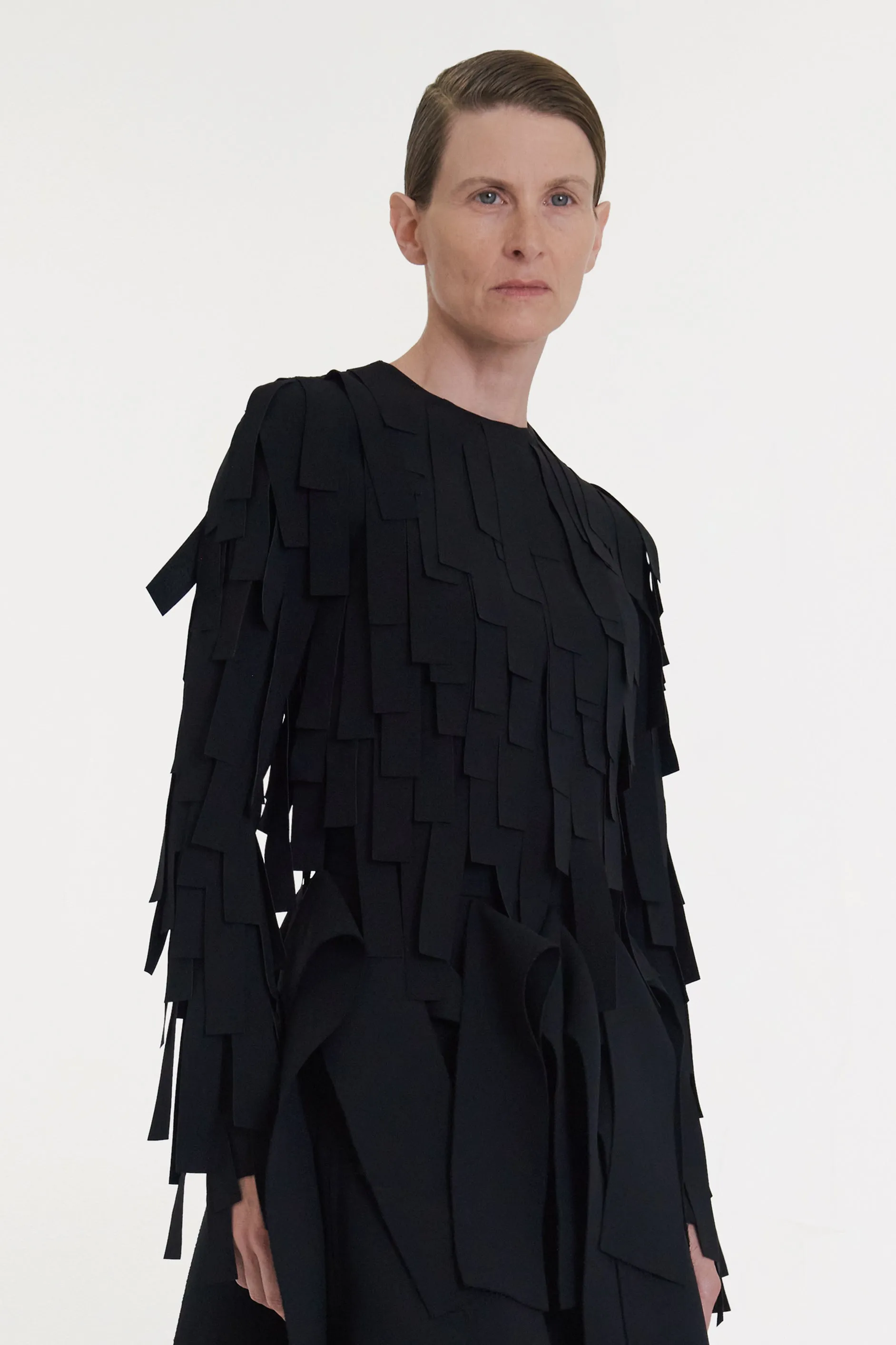 Multi Rectangle Longsleeve Top Black
