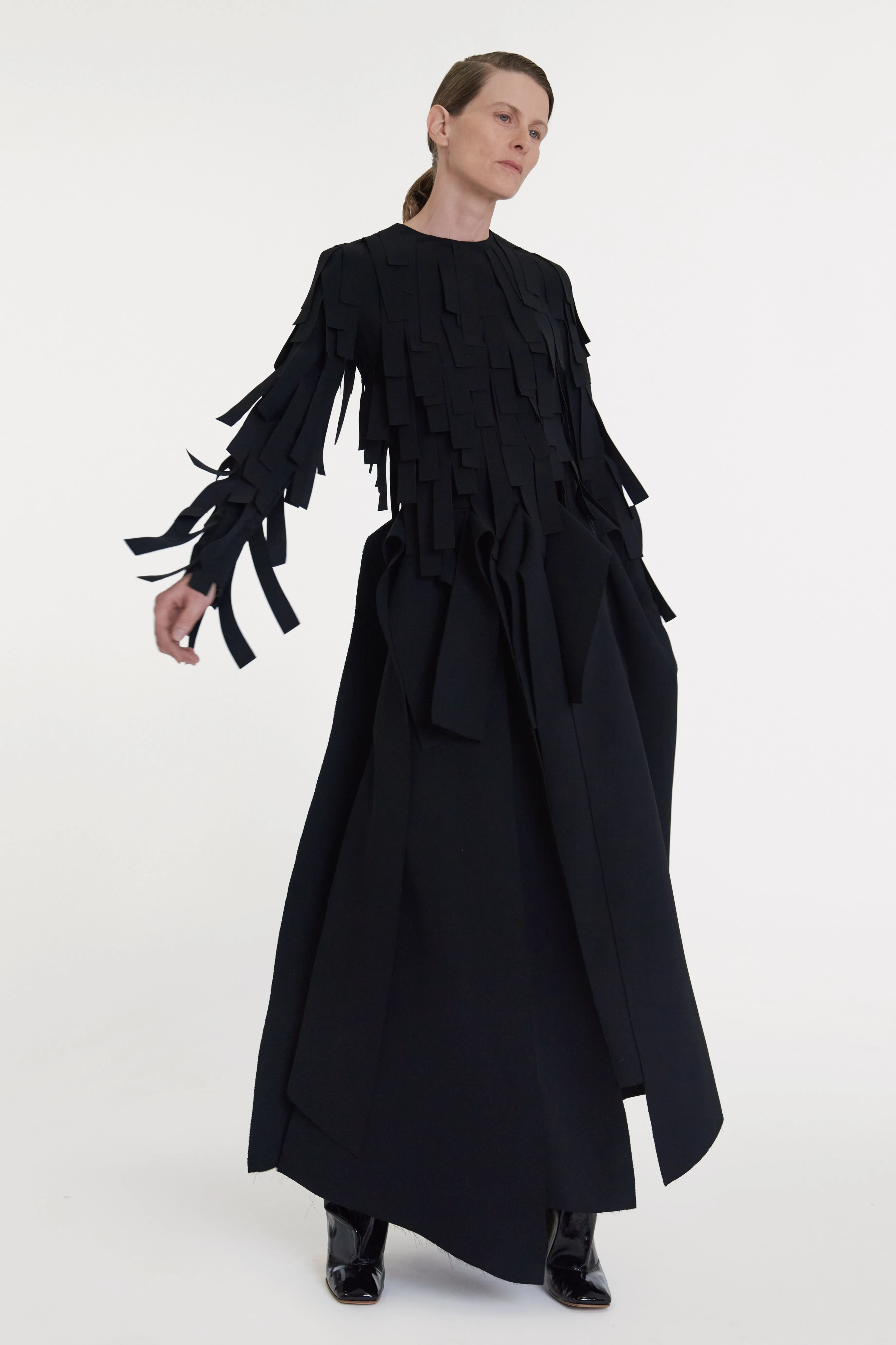 Multi Rectangle Longsleeve Top Black