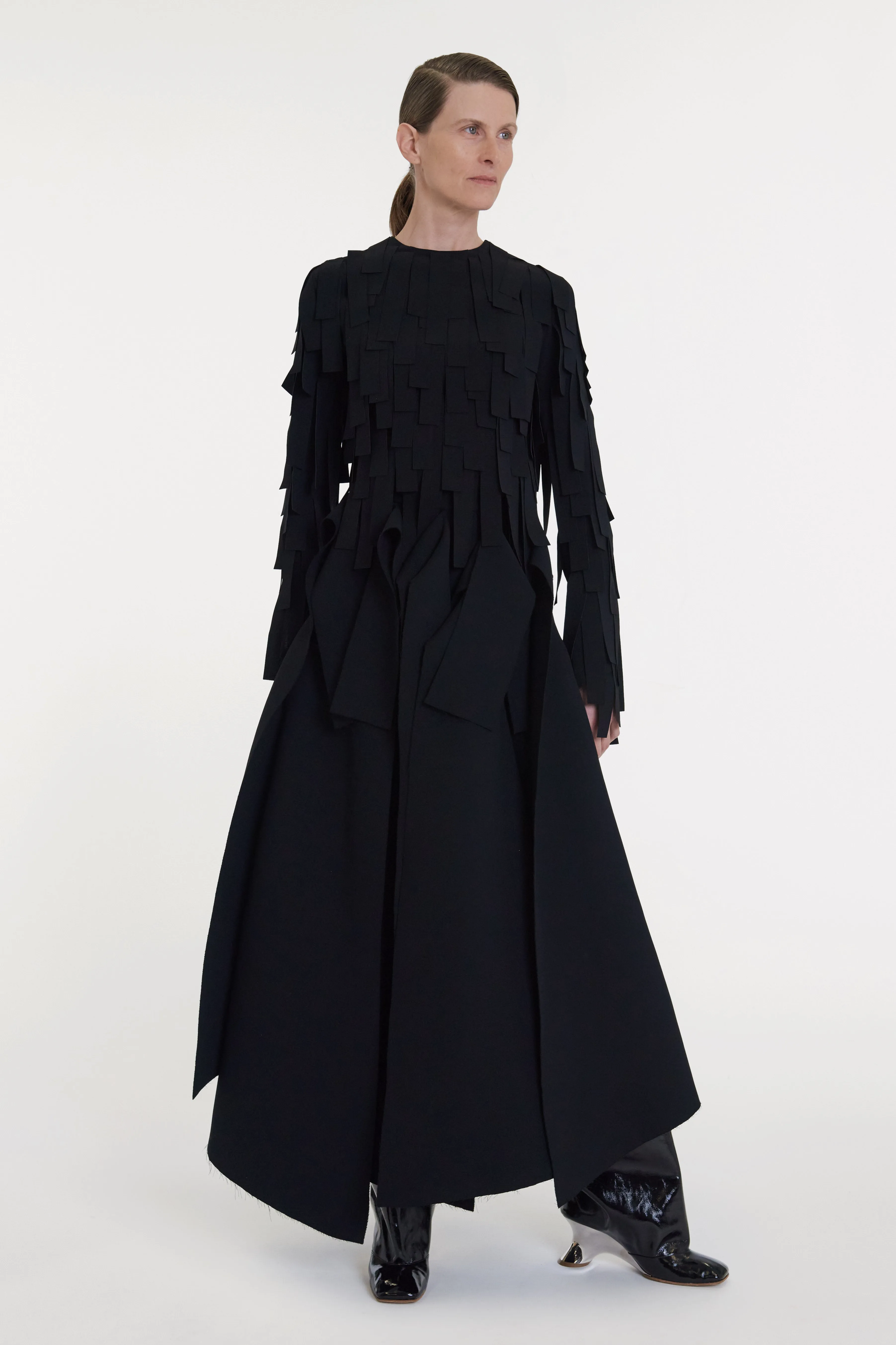 Multi Rectangle Longsleeve Top Black