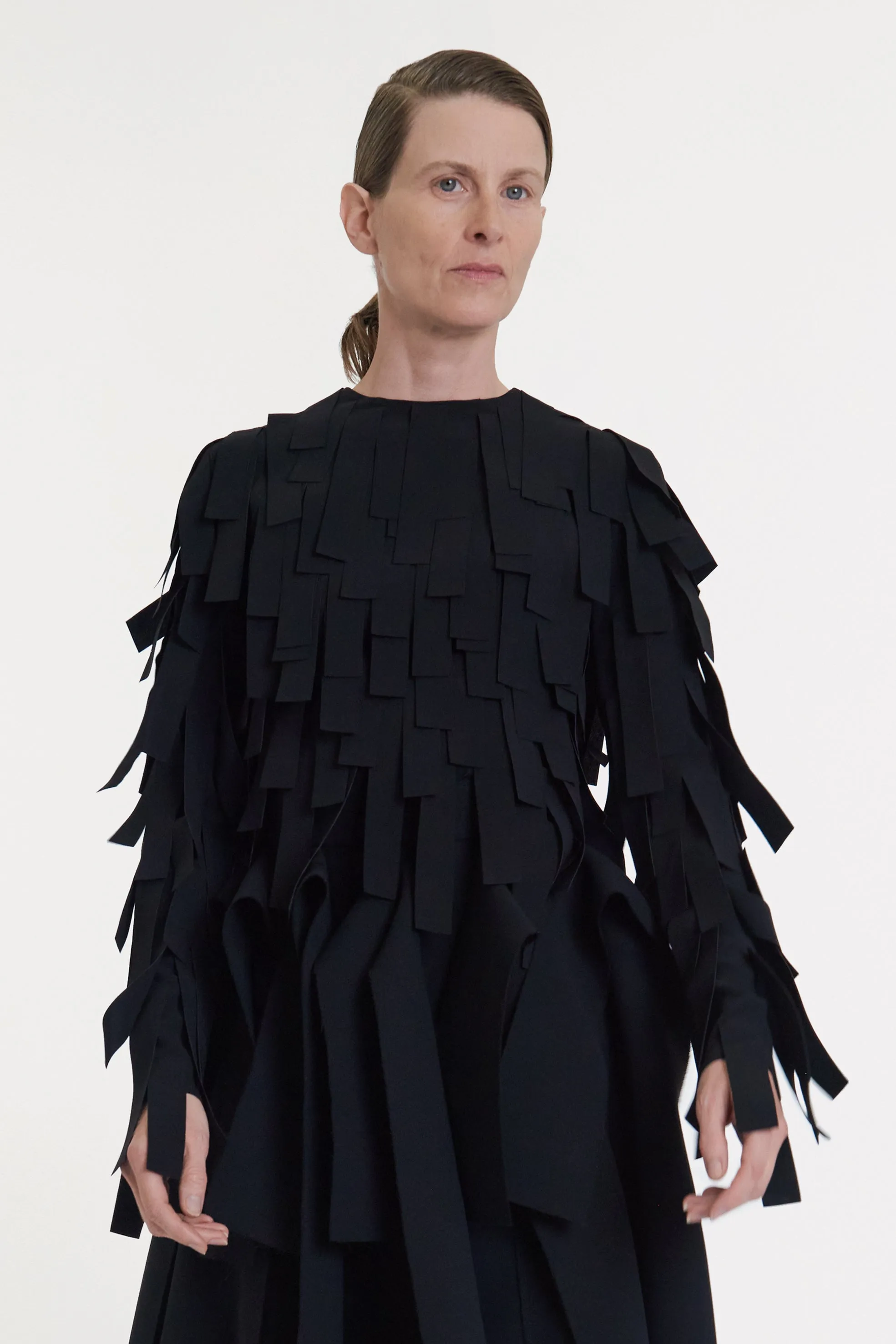 Multi Rectangle Longsleeve Top Black