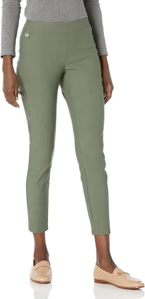 Nanette Nanette Lepore Women's Freedom Stretch Pull-on Ankle Pants with Inner Beauty Binding