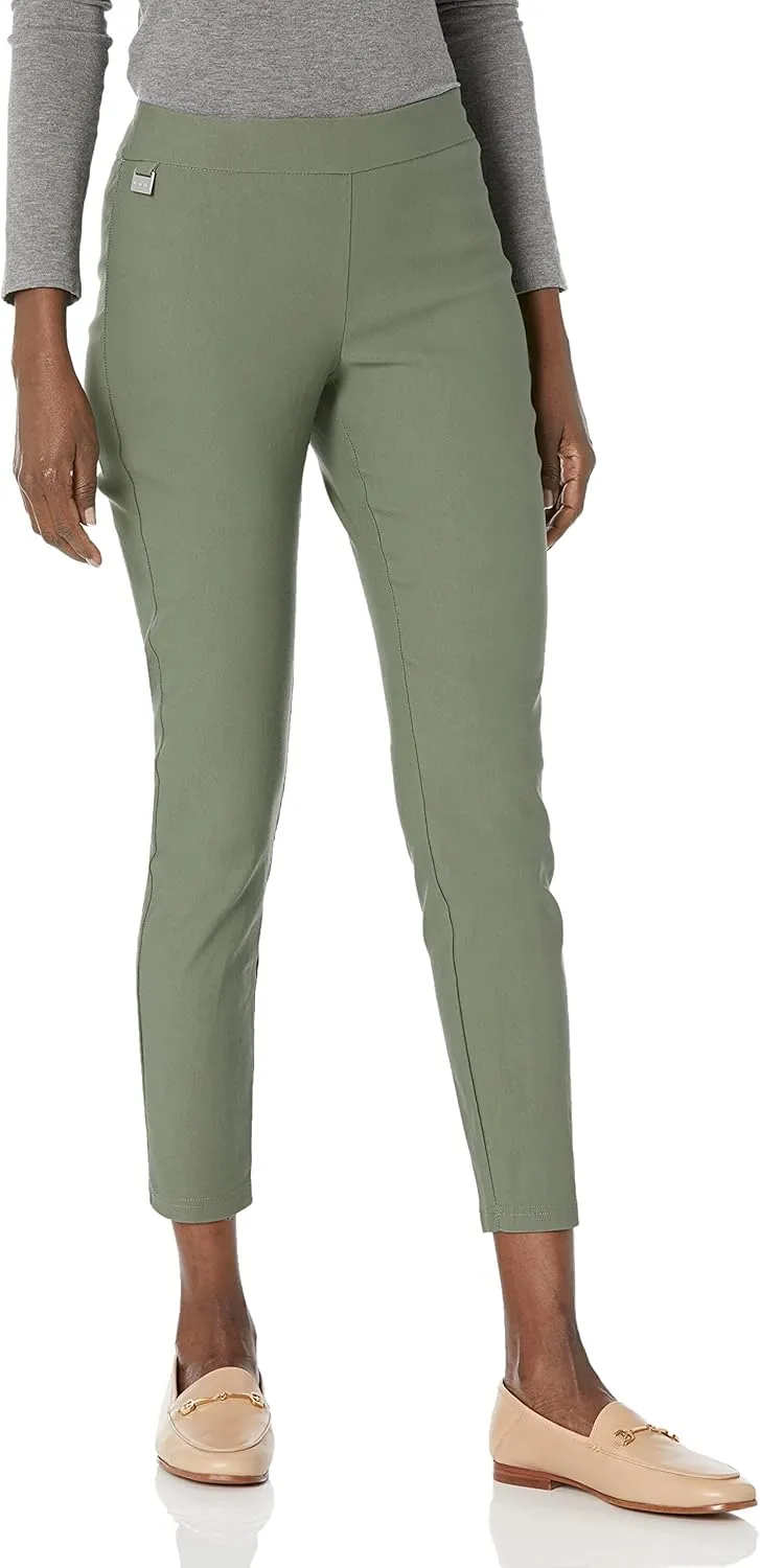 Nanette Nanette Lepore Women's Freedom Stretch Pull-on Ankle Pants with Inner Beauty Binding