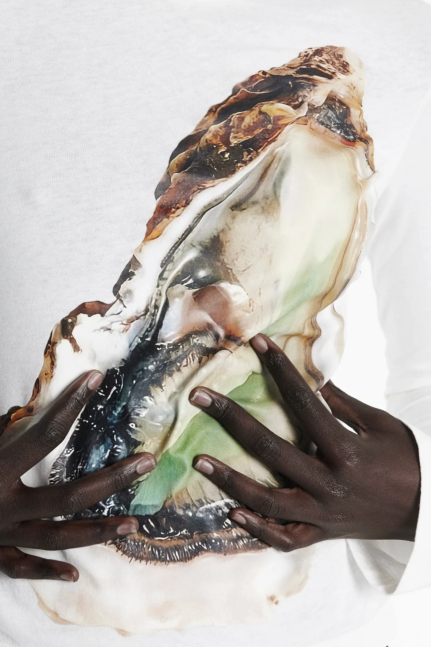 Oyster Long Sleeve Tee Off White