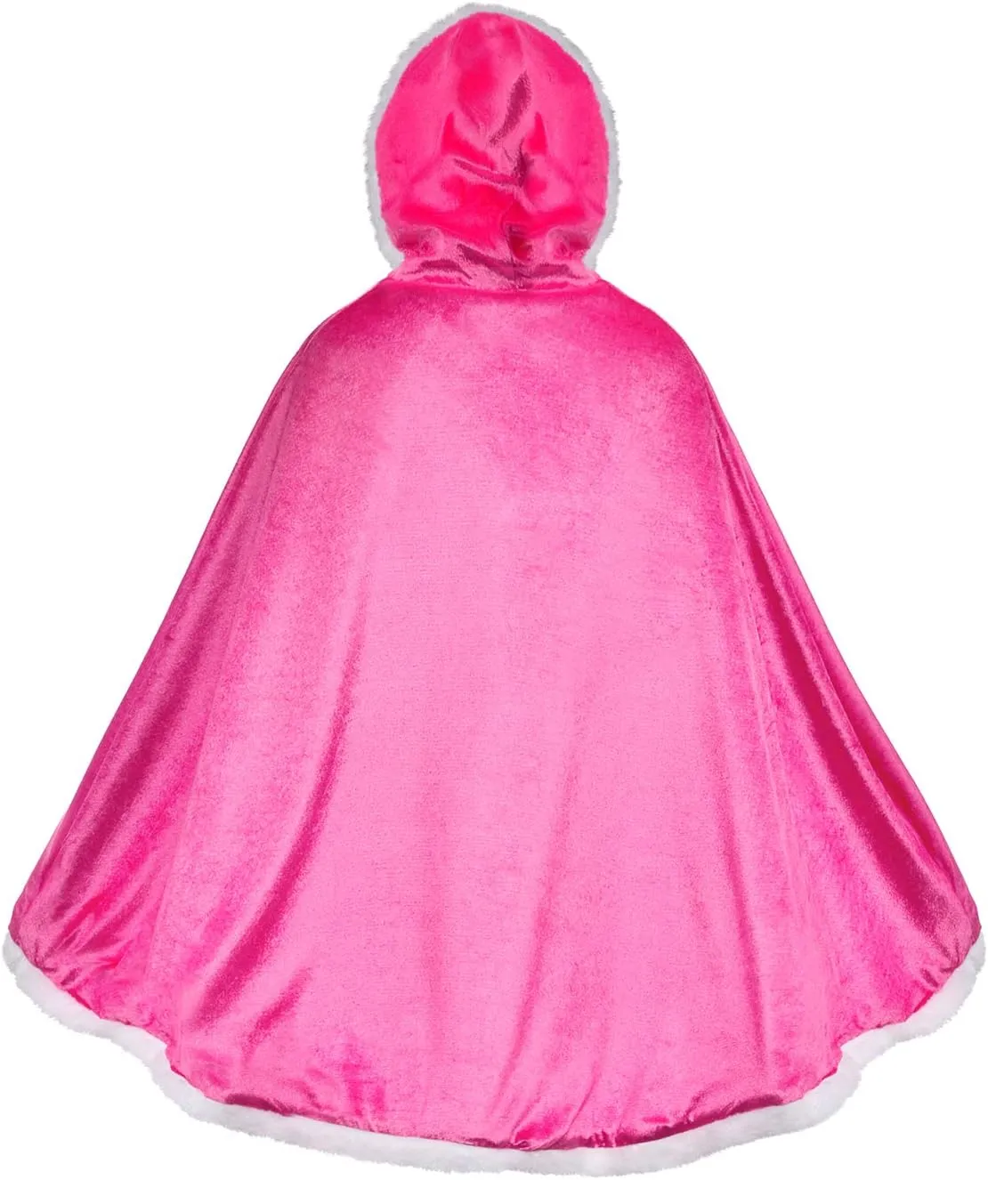 Party Chili Fur Princess Hooded Cape Cloaks Costume for Girls Dress Up
