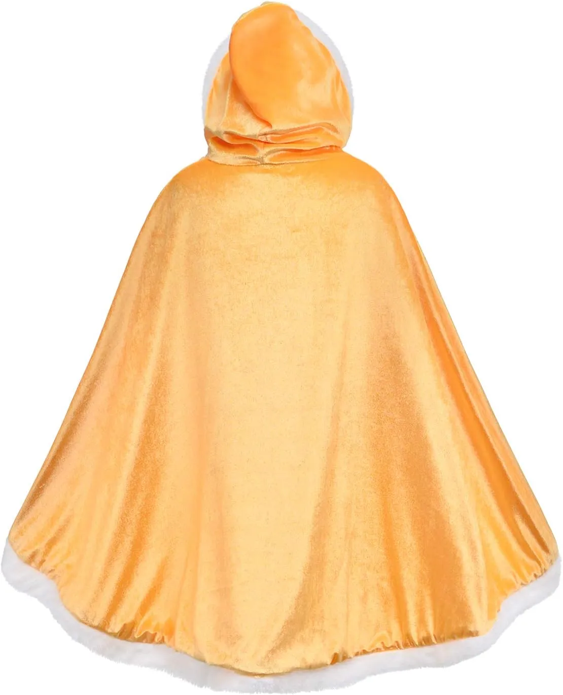 Party Chili Fur Princess Hooded Cape Cloaks Costume for Girls Dress Up