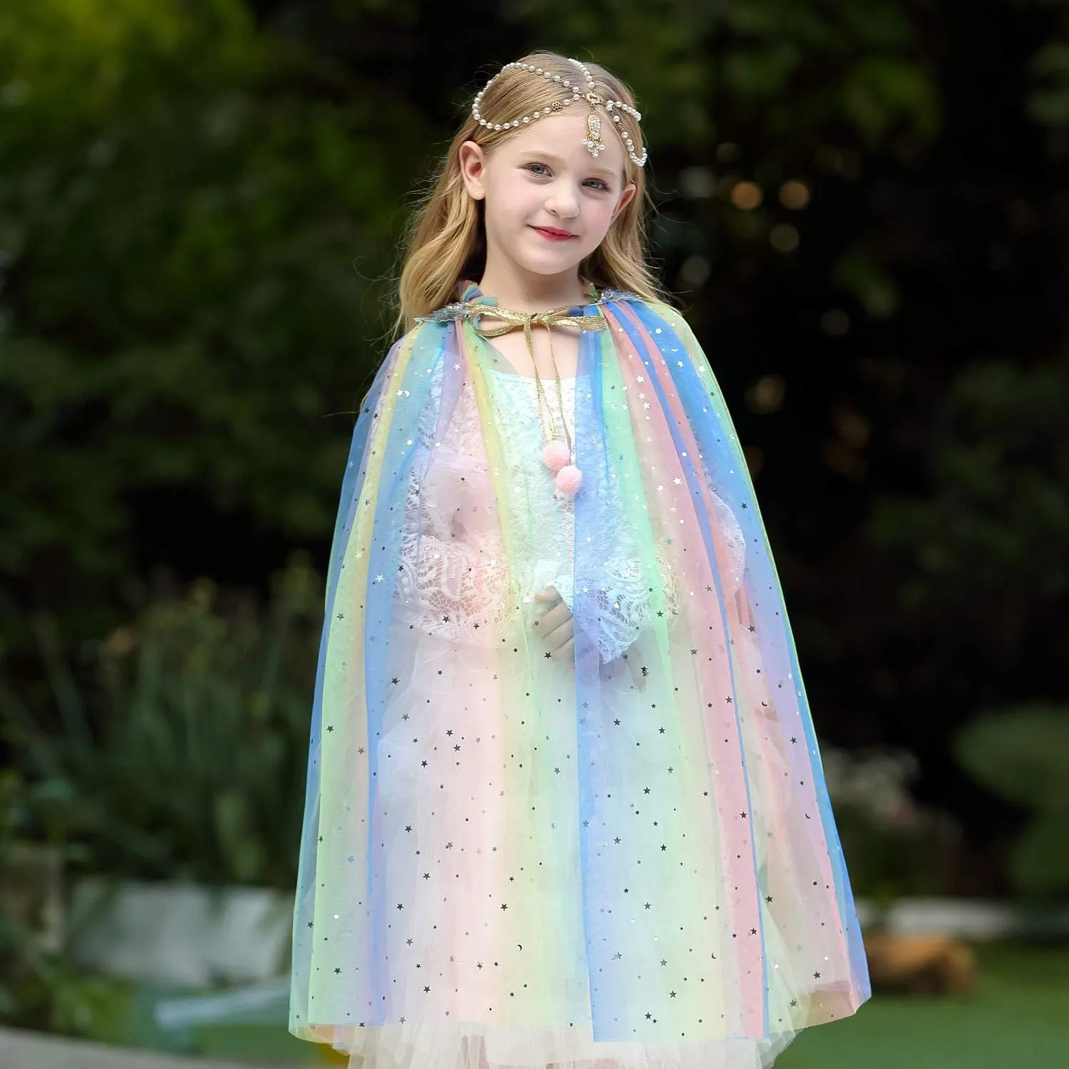 Party Chili Princess Cape Cloaks for Little Girls Dress Up