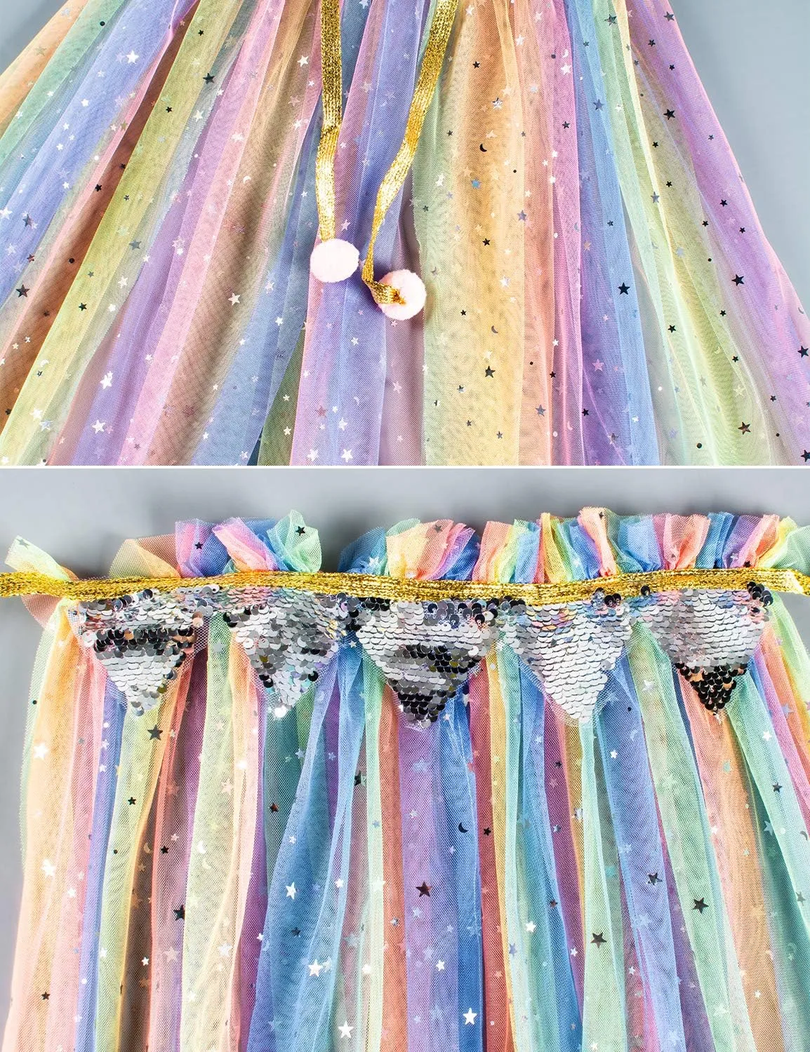 Party Chili Princess Cape Cloaks for Little Girls Dress Up