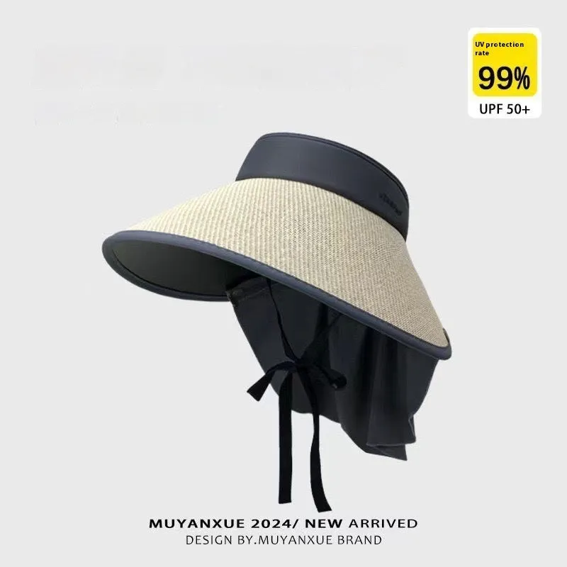 Plus-sized Brim Sun-proof Sun Protection Hat Women's Summer Shawl