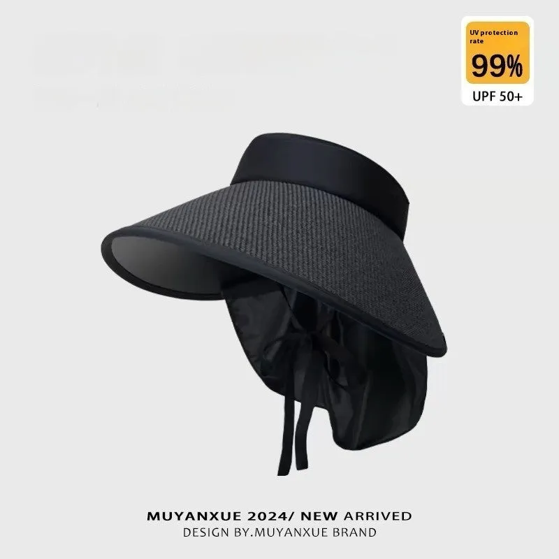 Plus-sized Brim Sun-proof Sun Protection Hat Women's Summer Shawl