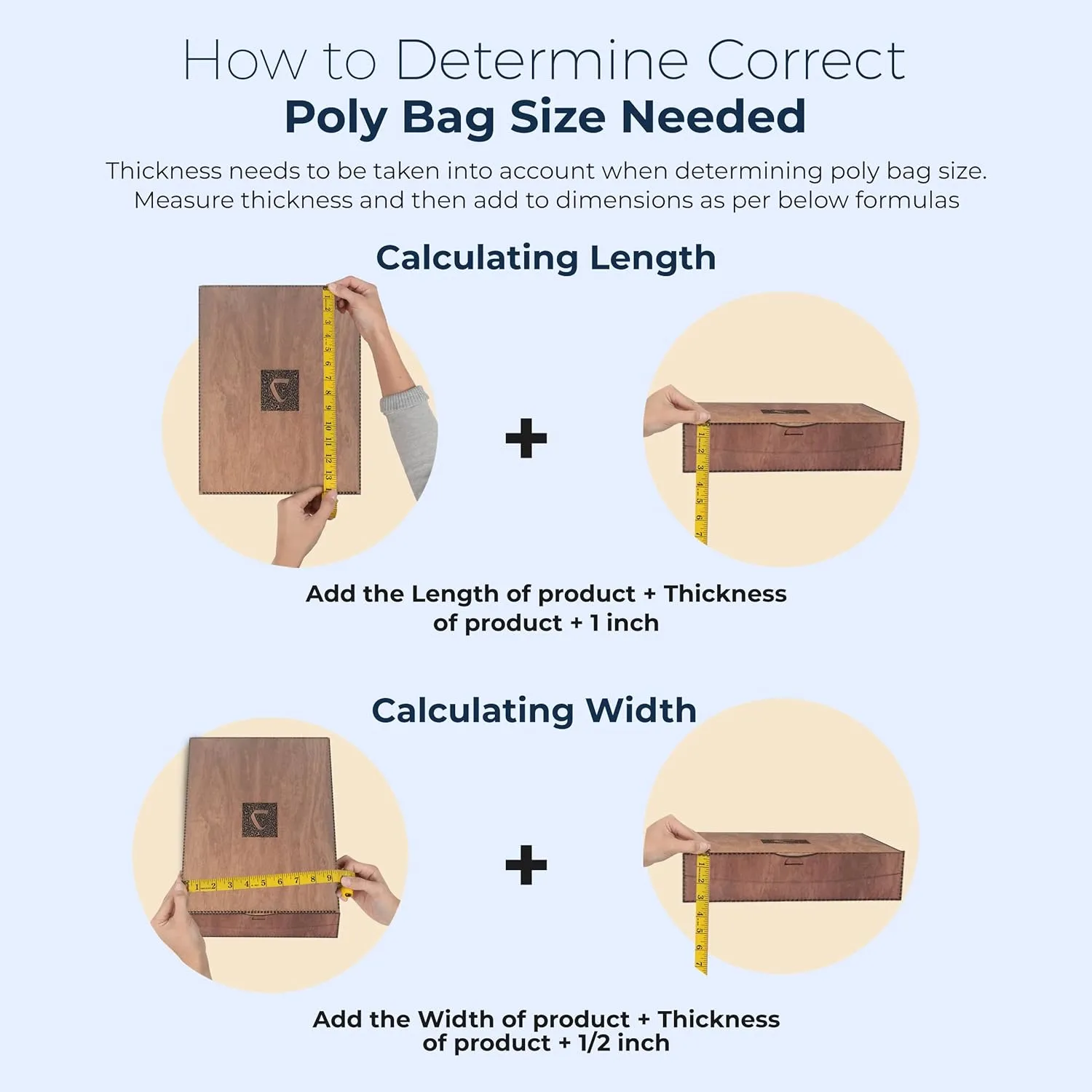 Poly Bags with Suffocation Warning 9x12", 11x14", 14x20" - Large Combo Pack of 300 (100 each size) - Clear Poly Bags by Retail Supply Co - Resealable
