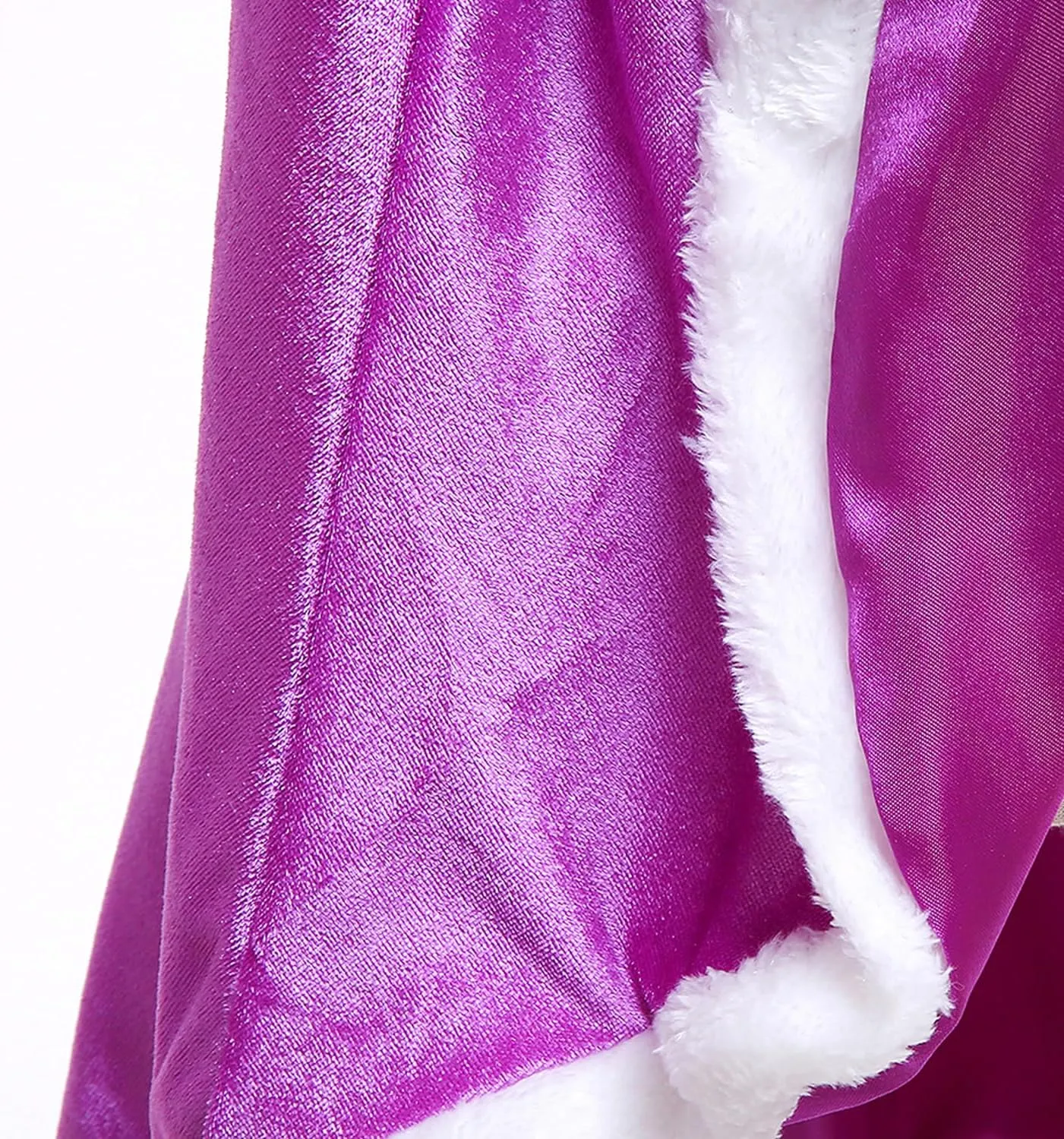 Princess Hooded Cape Cloaks Costume for Girls Dress Up Halloween Christmas Carnival Cosplay