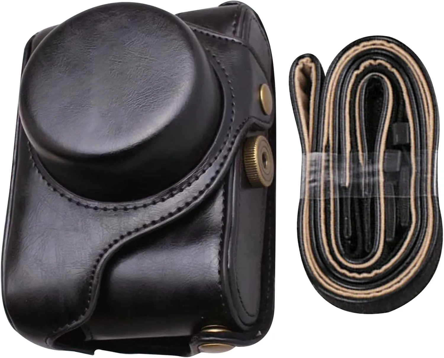 PU Leather Camera Case Bag Protective Bag with Shoulder Strap for Fujifilm X100V X100F X100T X100S X100