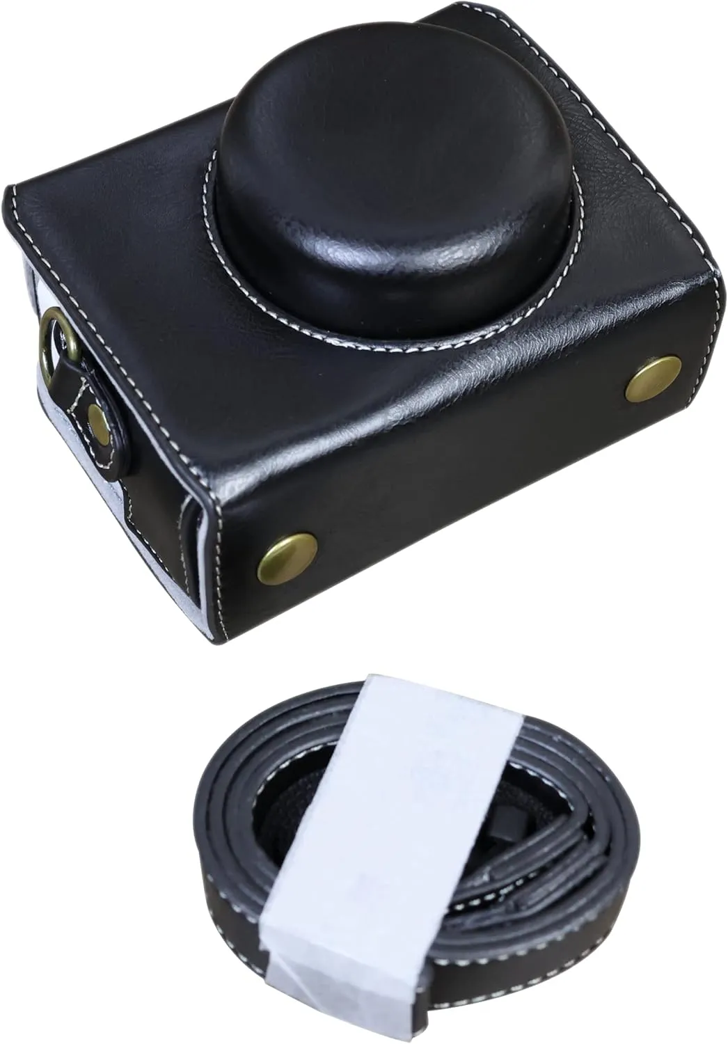 PU Leather Camera Case For Sony ZV-1F Protective Camera Bag Black
