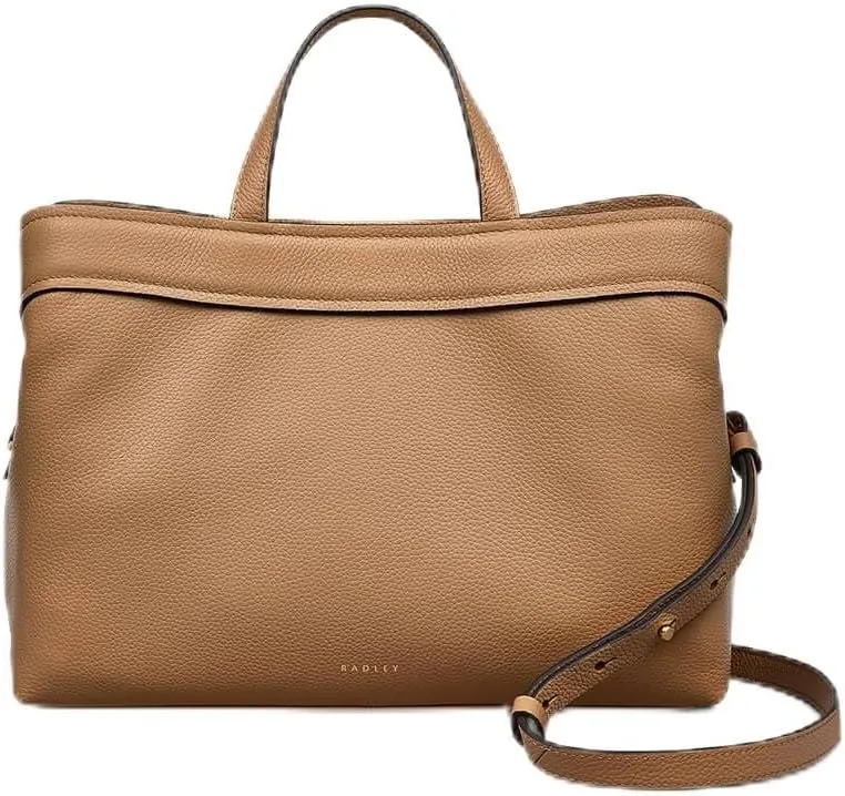 RADLEY London Albany Mews Women's Medium Ziptop Satchel Bag, Chai